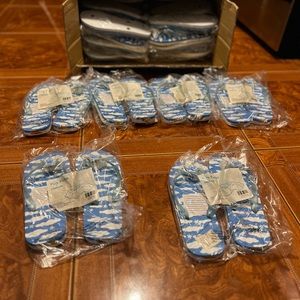 Greater American Flip Flops, clouds. Size medium.
